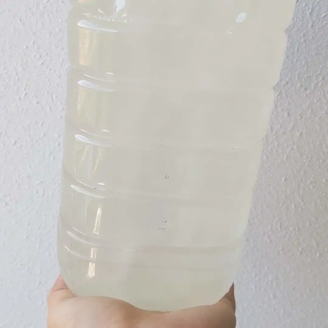 cloudy liquid soap right after dissolving